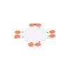 GLOBOSTAR® STRIPCON 70707 + Σύνδεσμος για Μονόχρωμη Ταινία LED 8mm σε 8mm IP20 - Λευκό - Μ2.4 x Π2.4 x Υ0.4cm