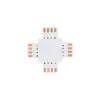 GLOBOSTAR® STRIPCON 70709 + Σύνδεσμος για Ταινία LED RGB 10mm σε 10mm IP20 - Λευκό - Μ3 x Π3 x Υ0.1cm