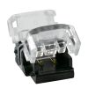 GLOBOSTAR® STRIPCON 70713 Ταχυσύνδεσμος για Μονόχρωμη Ταινία LED 8mm σε 8mm IP20 - Διάφανο - Μ1.3 x Π1.9 x Υ0.8cm