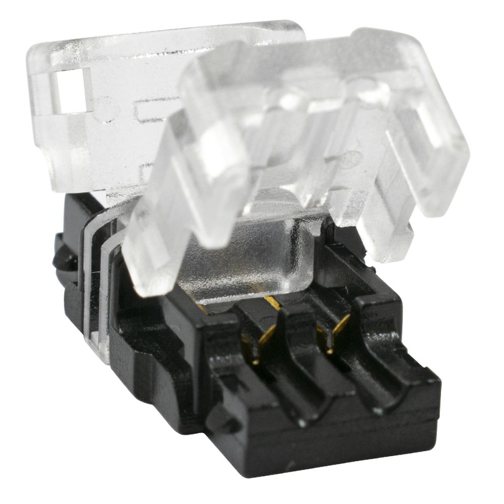 GLOBOSTAR® STRIPCON 70716 Ταχυσύνδεσμος για Μονόχρωμη Ταινία LED 8mm σε 2 Καλώδια Αδιάβροχο IP65 - Διάφανο - Μ1.3 x Π2.4 x Υ0.8cm
