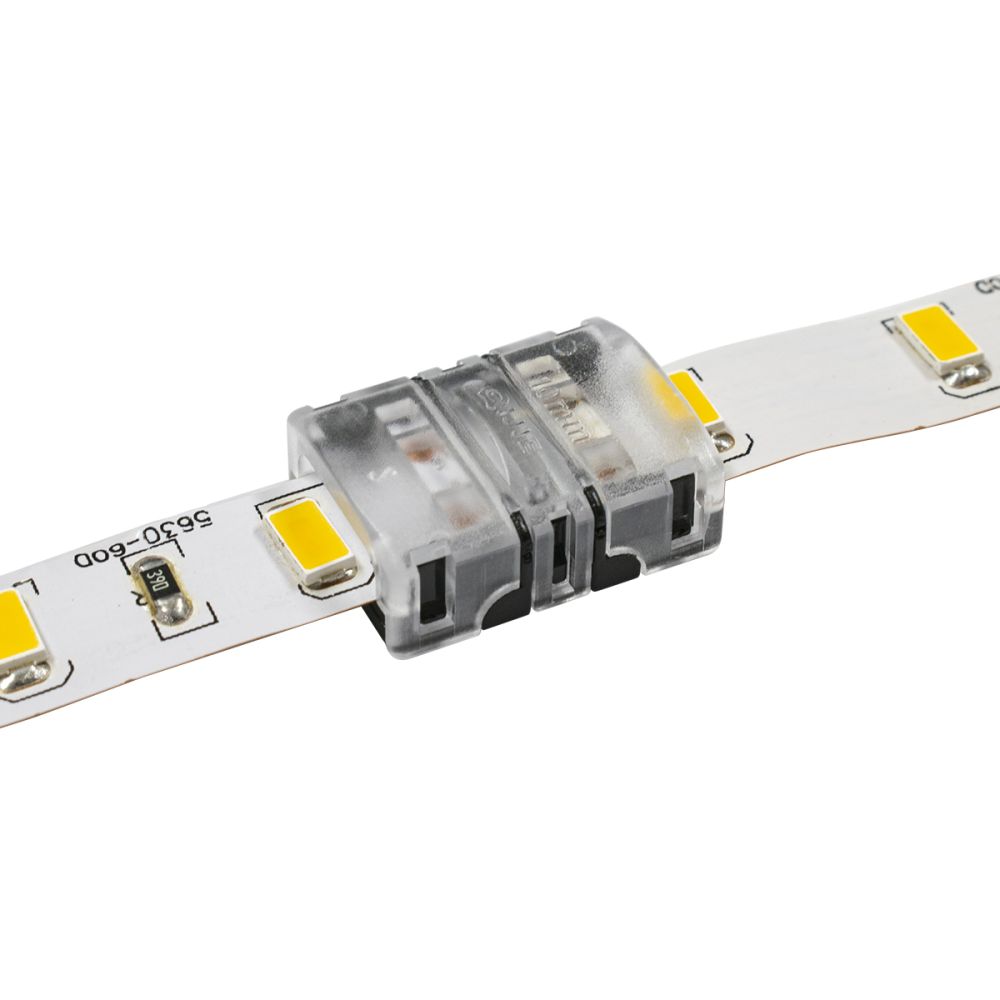 GLOBOSTAR® STRIPCON 70717 Ταχυσύνδεσμος για Μονόχρωμη Ταινία LED 10mm σε 10mm IP20 - Διάφανο - Μ1.5 x Π1.9 x Υ0.8cm
