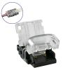 GLOBOSTAR® STRIPCON 70718 Ταχυσύνδεσμος για Μονόχρωμη Ταινία LED 10mm σε 2 Καλώδια IP20 - Διάφανο - Μ1.5 x Π2.4 x Υ0.8cm