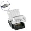 GLOBOSTAR® STRIPCON 70722 Ταχυσύνδεσμος για RGB Ταινία LED 10mm σε 4 Καλώδια IP20 - Διάφανο - Μ1.5 x Π2.4 x Υ0.8cm