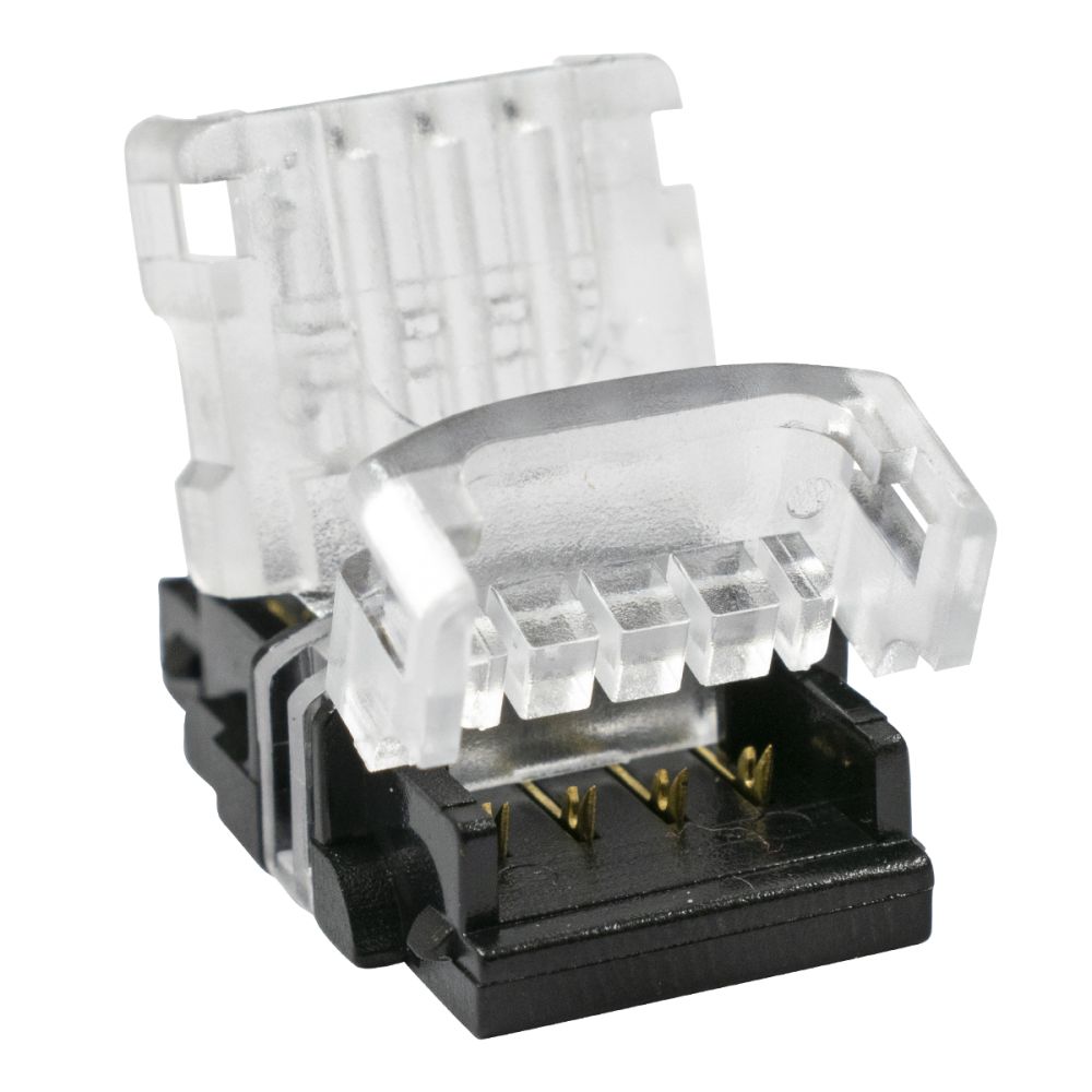 GLOBOSTAR® STRIPCON 70722 Ταχυσύνδεσμος για RGB Ταινία LED 10mm σε 4 Καλώδια IP20 - Διάφανο - Μ1.5 x Π2.4 x Υ0.8cm