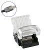 GLOBOSTAR® STRIPCON 70724 Ταχυσύνδεσμος για RGB Ταινία LED 10mm σε 4 Καλώδια Αδιάβροχο IP65 - Διάφανο - Μ1.5 x Π2.4 x Υ0.8cm