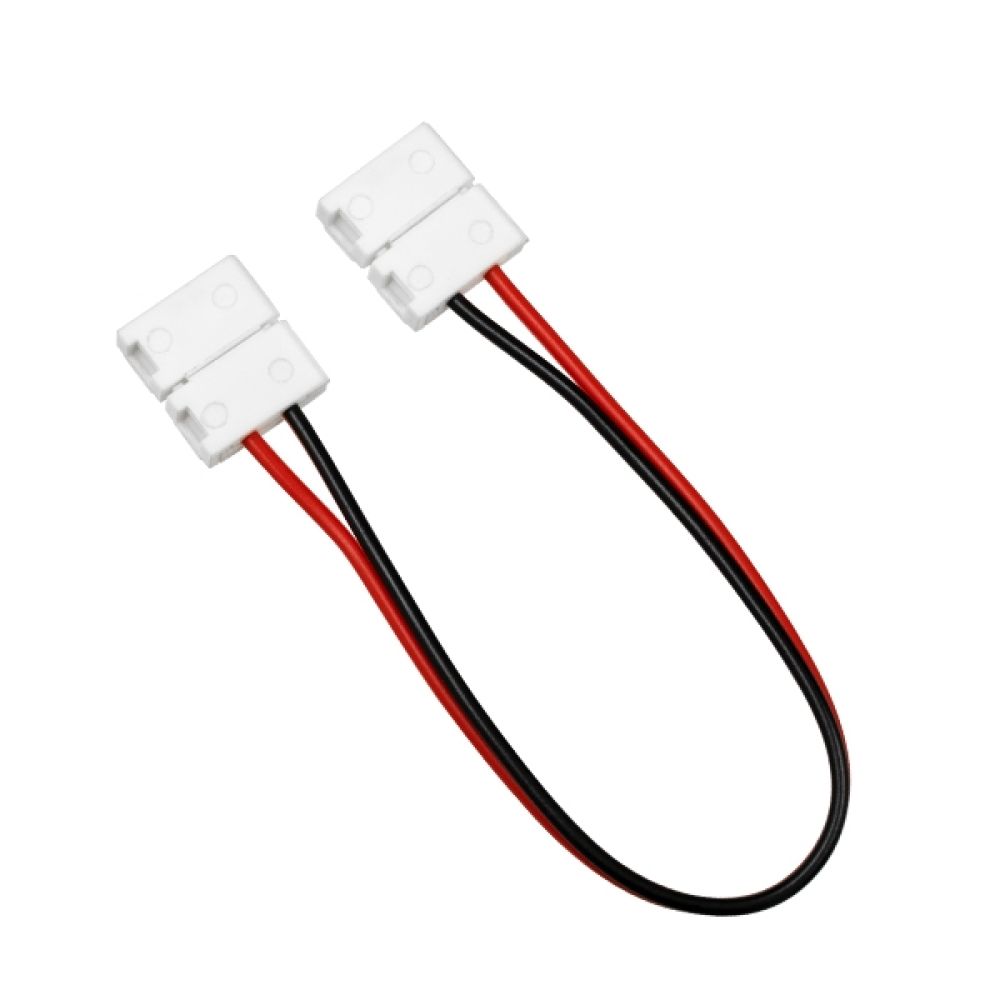 GLOBOSTAR® STRIPCON 70732 Ταχυσύνδεσμος για Μονόχρωμη Ταινία LED 10mm σε 10mm Σύνδεσμο IP20 - Λευκό - Μ16 x Π1.5 x Υ0.3cm