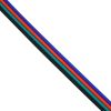GLOBOSTAR® COLORCABLE 70736 Εύκαμπτο Πλακέ Καλώδιο 4 x 0.25mm² για Ταινία LED RGB IP20 - Πολύχρωμο - Μ100 x Π1 x Υ0.1cm