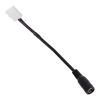 GLOBOSTAR® STRIPCON 70739 Ταχυσύνδεσμος για Μονόχρωμη Ταινία LED 8mm σε DC Jack 5.5x2.1mm Θηλυκό Σύνδεσμο IP20 - Λευκό - Μ15 x Π1.2 x Υ1.2cm