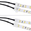 GLOBOSTAR® STRIPCON 70742 Ταχυσύνδεσμος για Μονόχρωμη Ταινία LED 2 x 10mm σε DC Jack 5.5x2.1mm Θηλυκό Σύνδεσμο IP20 - Λευκό - Μ32 x Π2 x Υ1cm