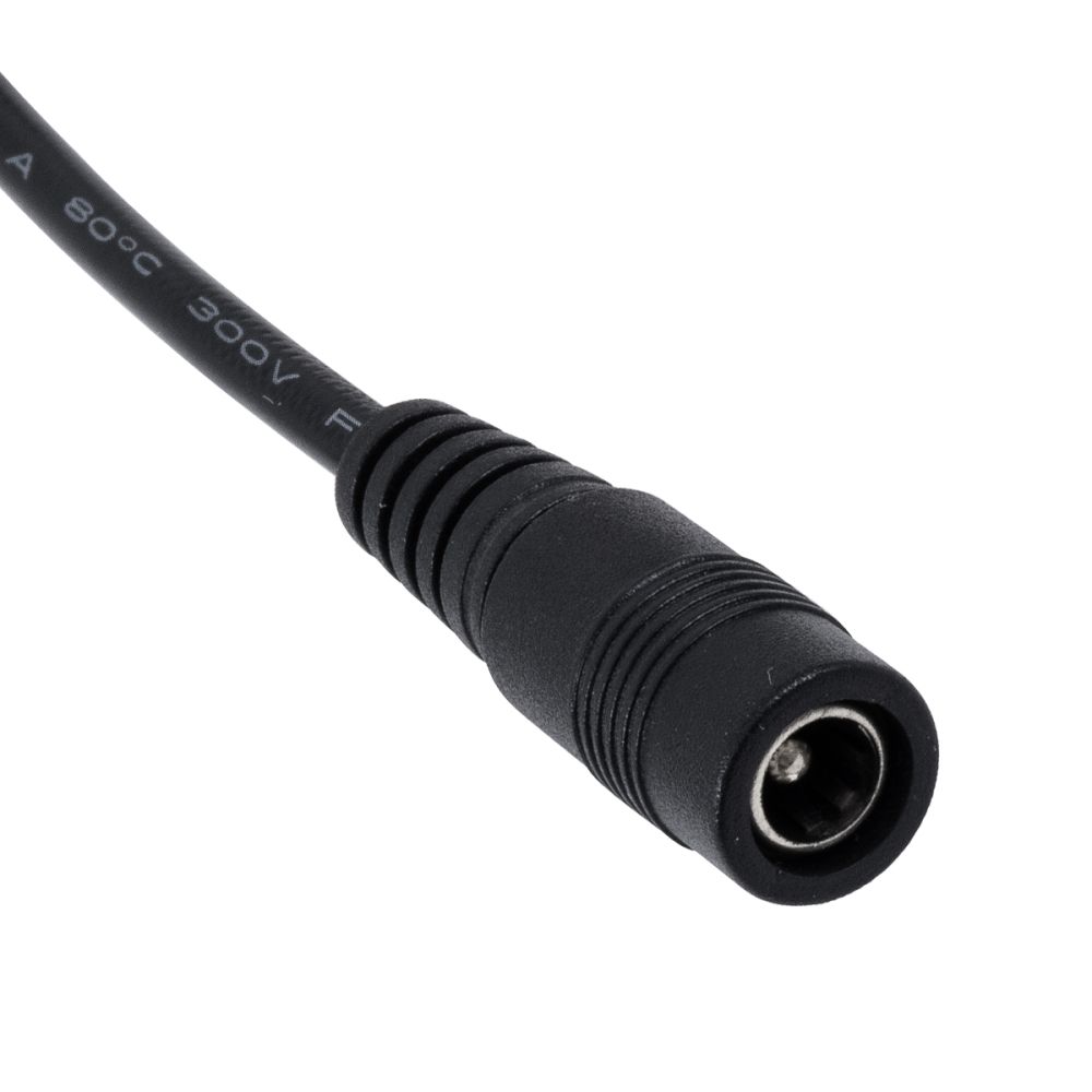 GLOBOSTAR® STRIPCON 70742 Ταχυσύνδεσμος για Μονόχρωμη Ταινία LED 2 x 10mm σε DC Jack 5.5x2.1mm Θηλυκό Σύνδεσμο IP20 - Λευκό - Μ32 x Π2 x Υ1cm