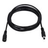 GLOBOSTAR® STRIPDC 70745 Ταχυσύνδεσμος DC Jack 5.5x2.1mm Θηλυκός σε Αρσενικό IP20 - Μαύρο - Μ200 x Π2.1 x Υ2.1cm