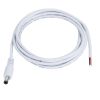 GLOBOSTAR® STRIPDC 70747 Ταχυσύνδεσμος DC Jack 5.5x2.1mm Αρσενικός IP20 - Λευκό - Μ200 x Π2.1 x Υ2.1cm