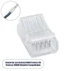 GLOBOSTAR® STRIPCON 70757 Ταχυσύνδεσμος για RGBW Ταινία LED 12mm σε 5 Καλώδια IP20 - Διάφανο - Μ2.5 x Π1.5 x Υ1cm