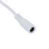 GLOBOSTAR® STRIPDC 70679 Ταχυσύνδεσμος DC Jack 5.5x2.1mm Θηλυκός σε Αρσενικό IP20 - Λευκό - Μ200 x Π2.1 x Υ2.1cm