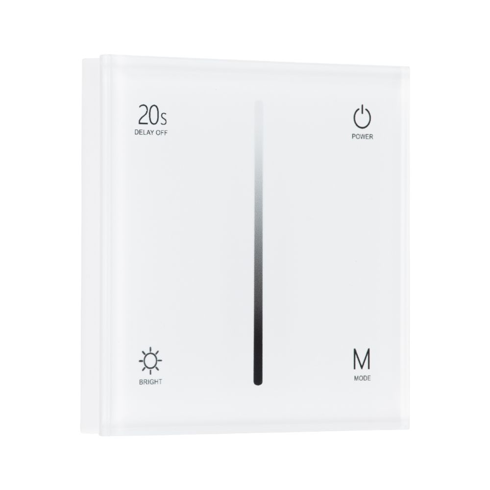 GloboStar® 71452 S1-T SKYDANCE AC Smart RF 2.4Ghz & Αφής - Touch Triac Dimming AC100-240V σε AC100-240V 1 x 1.5A 360W - Max 1.5A 360W - IP20 - Λευκό Σώμα - Μ8.5 x Π8.5 x Υ3.2cm - 5 Years Warranty