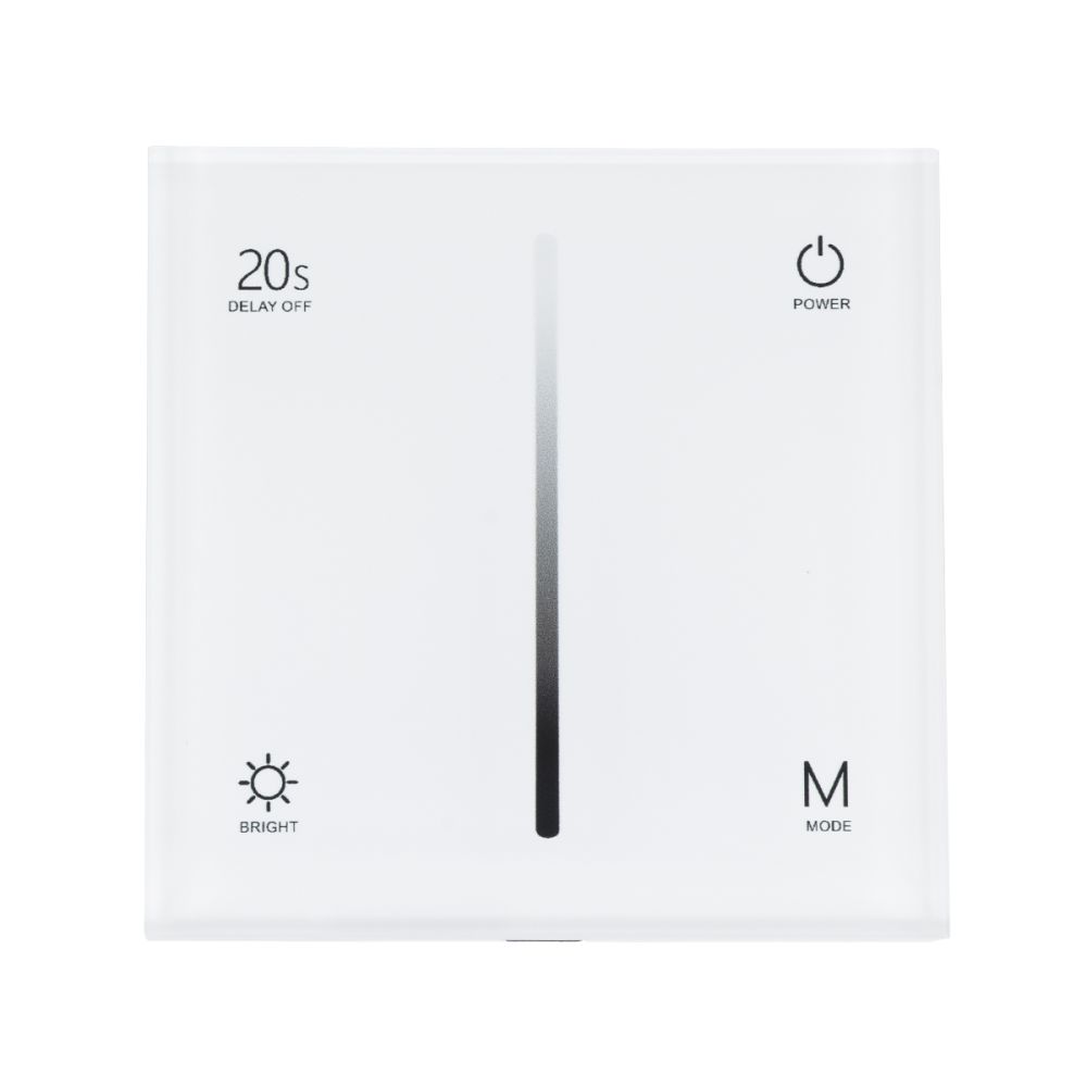 GloboStar® 71452 S1-T SKYDANCE AC Smart RF 2.4Ghz & Αφής - Touch Triac Dimming AC100-240V σε AC100-240V 1 x 1.5A 360W - Max 1.5A 360W - IP20 - Λευκό Σώμα - Μ8.5 x Π8.5 x Υ3.2cm - 5 Years Warranty