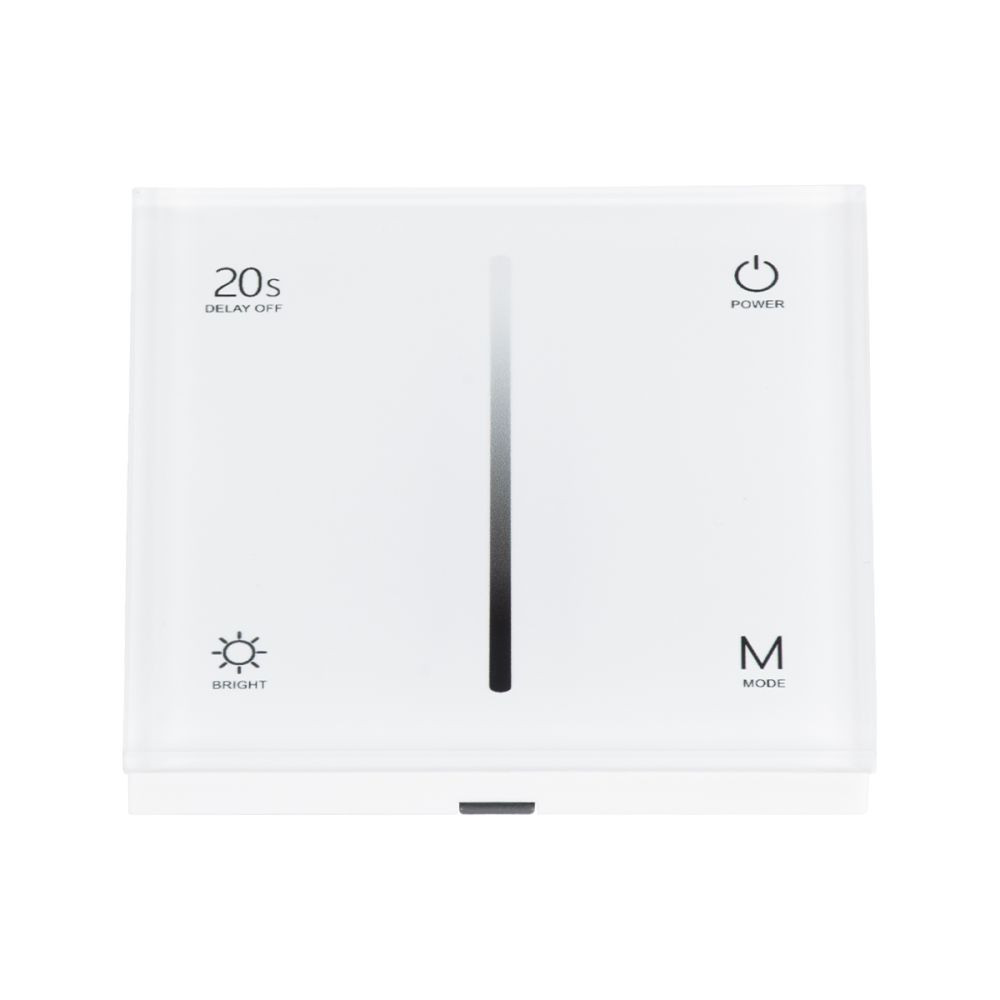 GloboStar® 71452 S1-T SKYDANCE AC Smart RF 2.4Ghz & Αφής - Touch Triac Dimming AC100-240V σε AC100-240V 1 x 1.5A 360W - Max 1.5A 360W - IP20 - Λευκό Σώμα - Μ8.5 x Π8.5 x Υ3.2cm - 5 Years Warranty