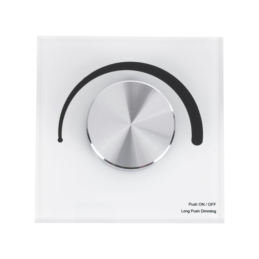 GloboStar® 71454 S1-K SKYDANCE AC Smart RF 2.4Ghz & Ροοστάτη - Push ON/OFF Triac Dimming AC100-240V σε AC100-240V 1 x 1.5A 360W - Max 1.5A 360W - IP20 - Λευκό Σώμα - Μ8.5 x Π8.5 x Υ5cm - 5 Years Warranty