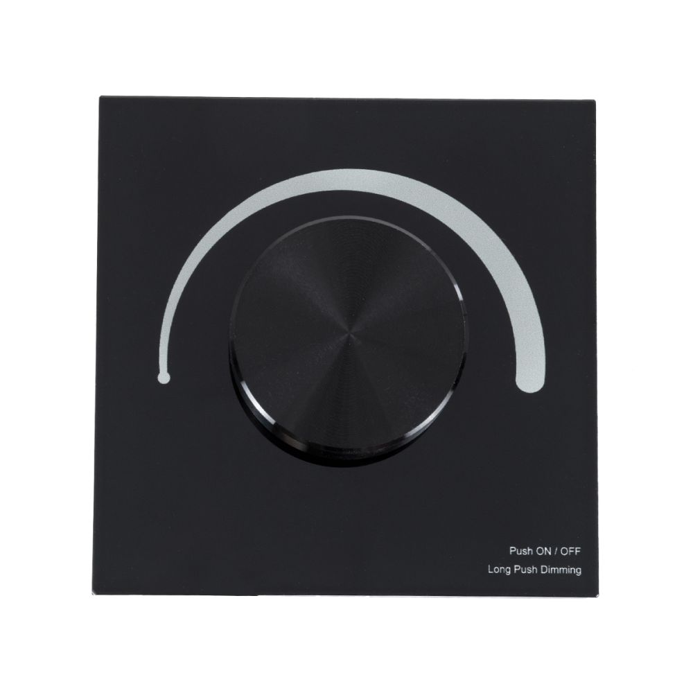 GloboStar® 71455 S1-K SKYDANCE AC Smart RF 2.4Ghz & Ροοστάτη - Push ON/OFF Triac Dimming AC100-240V σε AC100-240V 1 x 1.5A 360W - Max 1.5A 360W - IP20 - Μαύρο Σώμα - Μ8.5 x Π8.5 x Υ5cm - 5 Years Warranty