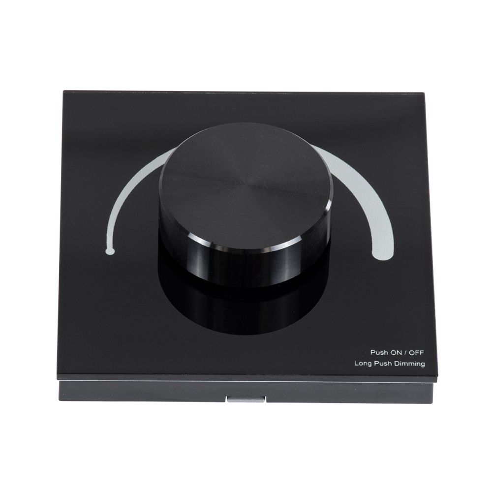 GloboStar® 71455 S1-K SKYDANCE AC Smart RF 2.4Ghz & Ροοστάτη - Push ON/OFF Triac Dimming AC100-240V σε AC100-240V 1 x 1.5A 360W - Max 1.5A 360W - IP20 - Μαύρο Σώμα - Μ8.5 x Π8.5 x Υ5cm - 5 Years Warranty