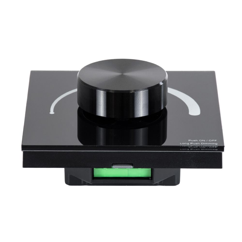GloboStar® 71455 S1-K SKYDANCE AC Smart RF 2.4Ghz & Ροοστάτη - Push ON/OFF Triac Dimming AC100-240V σε AC100-240V 1 x 1.5A 360W - Max 1.5A 360W - IP20 - Μαύρο Σώμα - Μ8.5 x Π8.5 x Υ5cm - 5 Years Warranty
