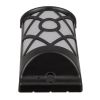 GLOBOSTAR® FLAMEART 71457 Διακοσμητικό Φωτιστικό Τοίχου LED 3W 90lm 120° DC 5V με Φωτοβολταϊκό Panel 5V 0.2W & Επαναφορτιζόμενη Μπαταρία Li-ion 3.2V 300mAh Αδιάβροχο IP65 Πορτοκαλί με Εφέ Φλόγας - Μ18 x Π10 x Υ5cm - 1 Χρόνο Εγγύηση