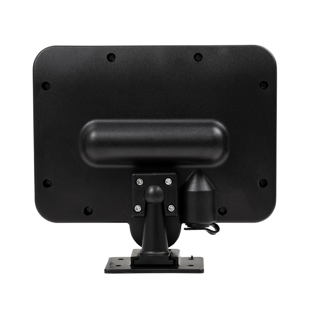 GLOBOSTAR® ZETA 71458 Προβολέας με Ανιχνευτή PIR / Αισθητήρα Κίνησης LED 10W 400lm 120° DC 5V με Φωτοβολταϊκό Panel 5V 1W & Επαναφορτιζόμενη Μπαταρία Li-ion 3.2V 2400mAh Αδιάβροχο IP65 Ψυχρό Λευκό 6000K - Sanan SMD Chip - Μαύρο - Μ15 x Π3.5 x Υ13cm - 