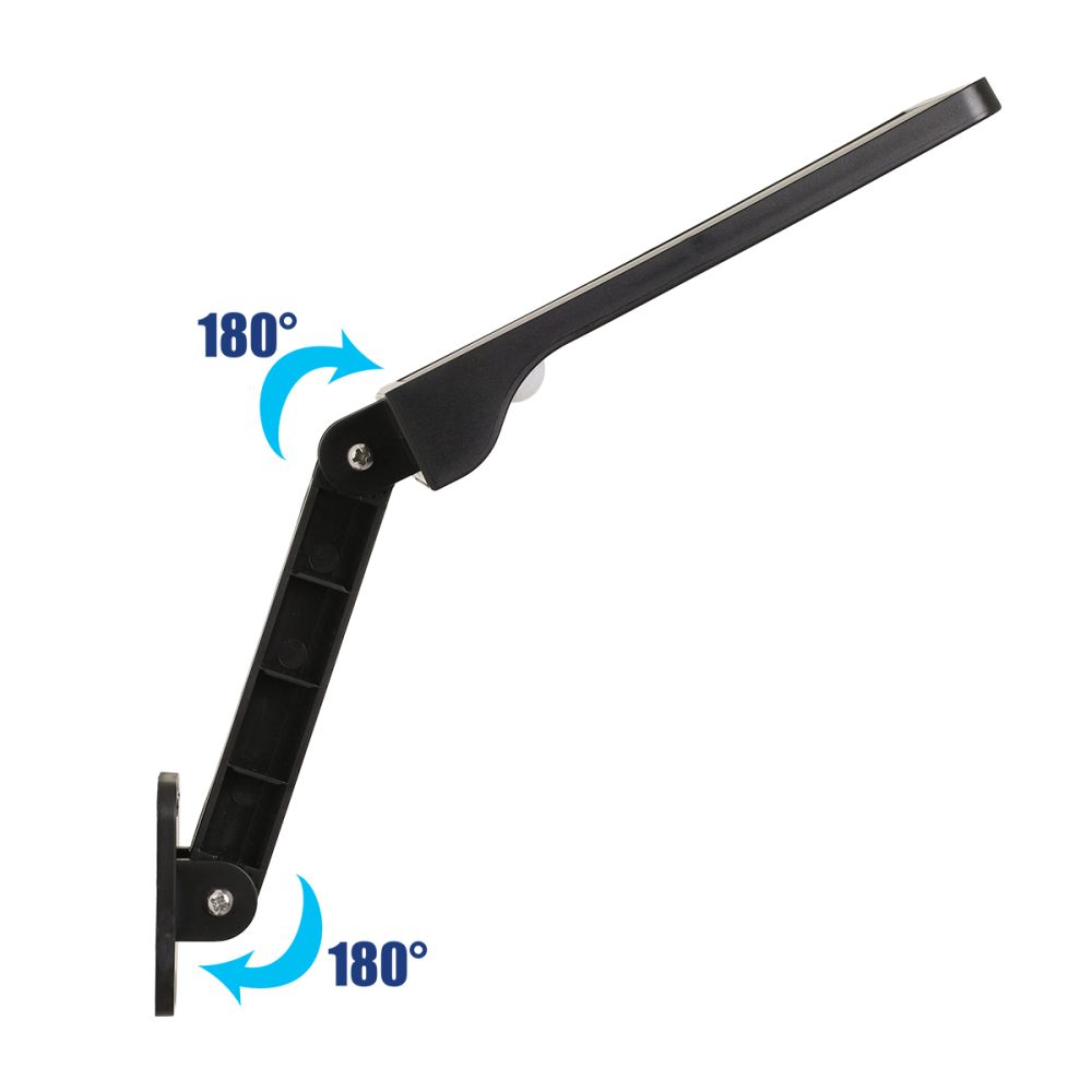 GLOBOSTAR® RASOL 71465 Προβολέας με Ανιχνευτή PIR / Αισθητήρα Κίνησης LED 4W 200lm 120° DC 5V με Φωτοβολταϊκό Panel 5V 0.3W & Επαναφορτιζόμενη Μπαταρία Li-ion 3.2V 2200mAh Αδιάβροχο IP65 Ρυθμιζόμενο Λευκό CCT με Χειριστήριο από 2700K έως 6000K Dimmabl