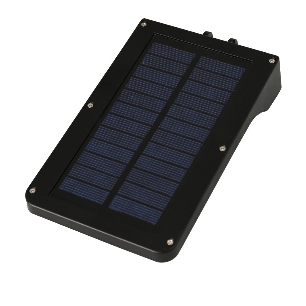 GLOBOSTAR® RASOL 71466 Προβολέας με Ανιχνευτή PIR / Αισθητήρα Κίνησης & IR Ασύρματο Χειριστήριο LED 3W 150lm 120° DC 5V με Φωτοβολταϊκό Panel 5V 0.3W & Επαναφορτιζόμενη Μπαταρία Li-ion 3.2V 2200mAh Αδιάβροχο IP65 Ψυχρό Λευκό 6000K Dimmable - Sanan