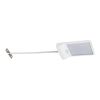 GLOBOSTAR® RASOL 71467 Προβολέας με Ανιχνευτή PIR / Αισθητήρα Κίνησης LED 4W 200lm 120° DC 5V με Φωτοβολταϊκό Panel 5V 0.3W & Επαναφορτιζόμενη Μπαταρία Li-ion 3.2V 2200mAh Αδιάβροχο IP65 Ψυχρό Λευκό 6000K - Sanan SMD Chip - Λευκό - Μ18.5 x Π11 x Υ3cm 