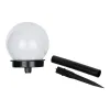GLOBOSTAR® SOLARGLOBE 71472 Διακοσμητικό Φωτιστικό Κήπου LED 1W 50lm 240° DC 5V με Φωτοβολταϊκό Panel 5V 0.1W & Επαναφορτιζόμενη Μπαταρία Li-ion 3.2V 300mAh Αδιάβροχο IP65 Ψυχρό Λευκό 6000K - Μ10 x Π10 x Υ33cm - 2 Χρόνια Εγγύηση