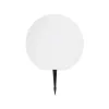 GLOBOSTAR® GARDENGLOW 71475 Μοντέρνο Φωτιστικό Κήπου Μπάλα με IR Ασύρματο Χειριστήριο LED 5W 400lm 360° DC 5V με USB-C με Ενσωματωμένο Φωτοβολταϊκό Panel 6V 1.5W & Επαναφορτιζόμενη Μπαταρία Li-ion 3.7V 3x18650 1800mAh Αδιάβροχο IP54 Πολύχρωμο RGBW Dim