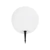 GLOBOSTAR® GARDENGLOW 71475 Μοντέρνο Φωτιστικό Κήπου Μπάλα με IR Ασύρματο Χειριστήριο LED 5W 400lm 360° DC 5V με USB-C με Ενσωματωμένο Φωτοβολταϊκό Panel 6V 1.5W & Επαναφορτιζόμενη Μπαταρία Li-ion 3.7V 3x18650 1800mAh Αδιάβροχο IP54 Πολύχρωμο RGBW Dim