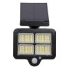 GLOBOSTAR® ORVION 71483 Προβολέας με IR Ασύρματο Χειριστήριο LED 20W 1000lm 120° DC 5V με Φωτοβολταϊκό Panel 5V 1W & Επαναφορτιζόμενη Μπαταρία Li-ion 3.2V 2400mAh Αδιάβροχο IP65 Ψυχρό Λευκό 6000K Dimmable - Sanan SMD Chip - Μαύρο - Μ12.5 x Π3.5 x Υ10c