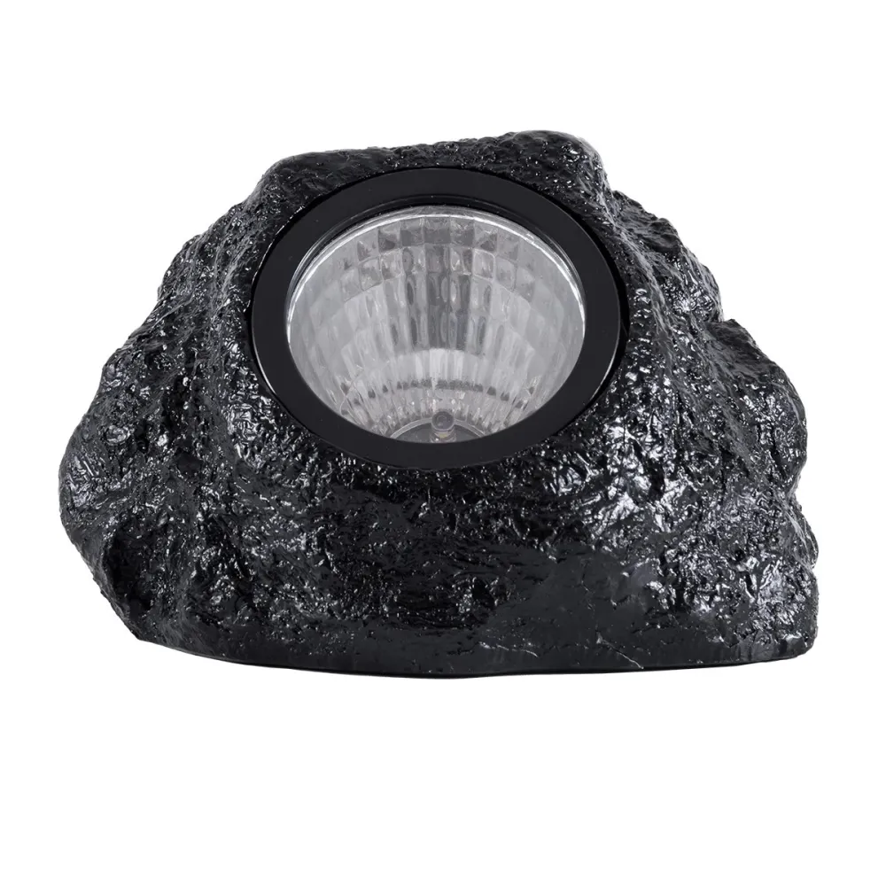 GLOBOSTAR® ROCHLIGHT 71484 Διακοσμητικό Φωτιστικό Κήπου LED 1W 50lm 120° DC 5V με Φωτοβολταϊκό Panel 5V 0.1W & Επαναφορτιζόμενη Μπαταρία Li-ion 3.2V 600mAh Αδιάβροχο IP65 Ψυχρό Λευκό 6000K - Μ15 x Π12 x Υ10cm - 2 Χρόνια Εγγύηση