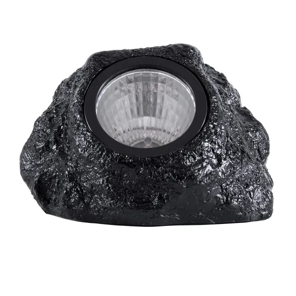 GLOBOSTAR® ROCHLIGHT 71484 Διακοσμητικό Φωτιστικό Κήπου LED 1W 50lm 120° DC 5V με Φωτοβολταϊκό Panel 5V 0.1W & Επαναφορτιζόμενη Μπαταρία Li-ion 3.2V 600mAh Αδιάβροχο IP65 Ψυχρό Λευκό 6000K - Μ15 x Π12 x Υ10cm - 2 Χρόνια Εγγύηση