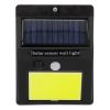 GLOBOSTAR® VELION 71495 Προβολέας με Ανιχνευτή PIR / Αισθητήρα Κίνησης LED 10W 500lm 120° DC 5V με Φωτοβολταϊκό Panel 5V 0.3W & Επαναφορτιζόμενη Μπαταρία Li-ion 3.2V 1200mAh Αδιάβροχο IP65 Ψυχρό Λευκό 6000K - Sanan COB Chip - Μαύρο - Μ9.6 x Π4.8 x Υ12
