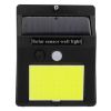 GLOBOSTAR® VELION 71496 Προβολέας με Ανιχνευτή PIR / Αισθητήρα Κίνησης LED 12W 600lm 180° DC 5V με Φωτοβολταϊκό Panel 5V 0.3W & Επαναφορτιζόμενη Μπαταρία Li-ion 3.2V 1200mAh Αδιάβροχο IP65 Ψυχρό Λευκό 6000K - Sanan COB Chip - Μαύρο - Μ9.6 x Π4.8 x Υ12