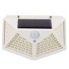 GLOBOSTAR® NOVAQ 71498 Προβολέας με Ανιχνευτή PIR / Αισθητήρα Κίνησης LED 10W 500lm 180° DC 5V με Φωτοβολταϊκό Panel 5V 0.3W & Επαναφορτιζόμενη Μπαταρία Li-ion 3.2V 1200mAh Αδιάβροχο IP65 Ψυχρό Λευκό 6000K - Sanan SMD Chip - Λευκό - Μ13.6 x Π5.2 x Υ9.