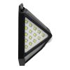 GLOBOSTAR® NOVAQ 71499 Προβολέας με Ανιχνευτή PIR / Αισθητήρα Κίνησης LED 10W 500lm 180° DC 5V με Φωτοβολταϊκό Panel 5V 0.3W & Επαναφορτιζόμενη Μπαταρία Li-ion 3.2V 1200mAh Αδιάβροχο IP65 Ψυχρό Λευκό 6000K - Sanan SMD Chip - Μαύρο - Μ13.6 x Π5.2 x Υ9.