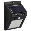 GLOBOSTAR® VELION 71500 Προβολέας με Ανιχνευτή PIR / Αισθητήρα Κίνησης LED 6W 300lm 120° DC 5V με Φωτοβολταϊκό Panel 5V 0.3W & Επαναφορτιζόμενη Μπαταρία Li-ion 3.2V 1200mAh Αδιάβροχο IP65 Ψυχρό Λευκό 6000K - Sanan SMD Chip - Μαύρο - Μ9.6 x Π4.8 x Υ12.