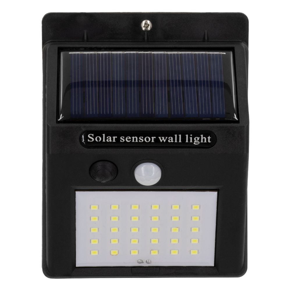 GLOBOSTAR® VELION 71500 Προβολέας με Ανιχνευτή PIR / Αισθητήρα Κίνησης LED 6W 300lm 120° DC 5V με Φωτοβολταϊκό Panel 5V 0.3W & Επαναφορτιζόμενη Μπαταρία Li-ion 3.2V 1200mAh Αδιάβροχο IP65 Ψυχρό Λευκό 6000K - Sanan SMD Chip - Μαύρο - Μ9.6 x Π4.8 x Υ12.