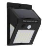 GLOBOSTAR® VELION 71501 Προβολέας με Ανιχνευτή PIR / Αισθητήρα Κίνησης LED 8W 400lm 180° DC 5V με Φωτοβολταϊκό Panel 5V 0.3W & Επαναφορτιζόμενη Μπαταρία Li-ion 3.2V 1200mAh Αδιάβροχο IP65 Ψυχρό Λευκό 6000K - Sanan SMD Chip - Μαύρο - Μ9.6 x Π4.8 x Υ12.
