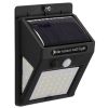 GLOBOSTAR® VELION 71501 Προβολέας με Ανιχνευτή PIR / Αισθητήρα Κίνησης LED 8W 400lm 180° DC 5V με Φωτοβολταϊκό Panel 5V 0.3W & Επαναφορτιζόμενη Μπαταρία Li-ion 3.2V 1200mAh Αδιάβροχο IP65 Ψυχρό Λευκό 6000K - Sanan SMD Chip - Μαύρο - Μ9.6 x Π4.8 x Υ12.
