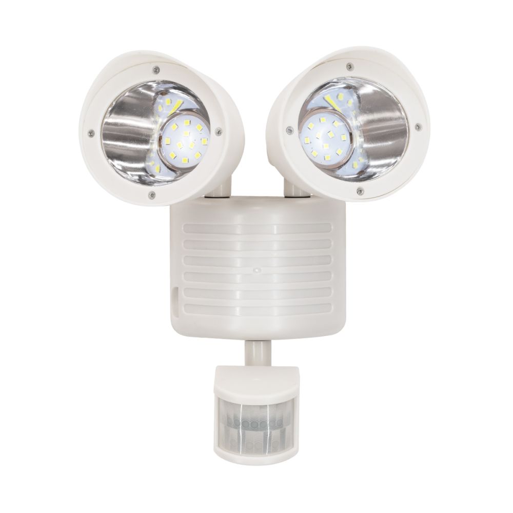 GLOBOSTAR® ARCOR 71508 Προβολέας με Ανιχνευτή PIR / Αισθητήρα Κίνησης LED 10W 500lm 180° DC 5V με Φωτοβολταϊκό Panel 5V 0.3W & Επαναφορτιζόμενη Μπαταρία Li-ion 3.2V 1200mAh Αδιάβροχο IP54 Ψυχρό Λευκό 6000K - Sanan SMD Chip - Λευκό - Μ19 x Π11 x Υ29cm 