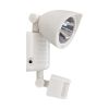 GLOBOSTAR® ARCOR 71508 Προβολέας με Ανιχνευτή PIR / Αισθητήρα Κίνησης LED 10W 500lm 180° DC 5V με Φωτοβολταϊκό Panel 5V 0.3W & Επαναφορτιζόμενη Μπαταρία Li-ion 3.2V 1200mAh Αδιάβροχο IP54 Ψυχρό Λευκό 6000K - Sanan SMD Chip - Λευκό - Μ19 x Π11 x Υ29cm 