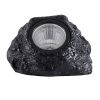 GLOBOSTAR® ROCHLIGHT 71509 Διακοσμητικό Φωτιστικό Κήπου LED 1W 40lm 120° DC 5V με Φωτοβολταϊκό Panel 5V 0.1W & Επαναφορτιζόμενη Μπαταρία Li-ion 3.2V 600mAh Αδιάβροχο IP65 Θερμό Λευκό 2700K - Μ15 x Π12 x Υ10cm - 2 Χρόνια Εγγύηση