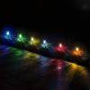 GLOBOSTAR® SOLARDECOR 71522 Διακοσμητικό Φωτιστικό Κήπου LED 1W 30lm 180° DC 5V με Φωτοβολταϊκό Panel 5V 0.1W & Επαναφορτιζόμενη Μπαταρία Li-ion 3.2V 600mAh Αδιάβροχο IP65 Πολύχρωμο RGB - Πακέτο 10 Τεμαχίων - Μ5.5 x Π5.5 x Υ36.5cm - 2 Χρόνια Εγγύηση
