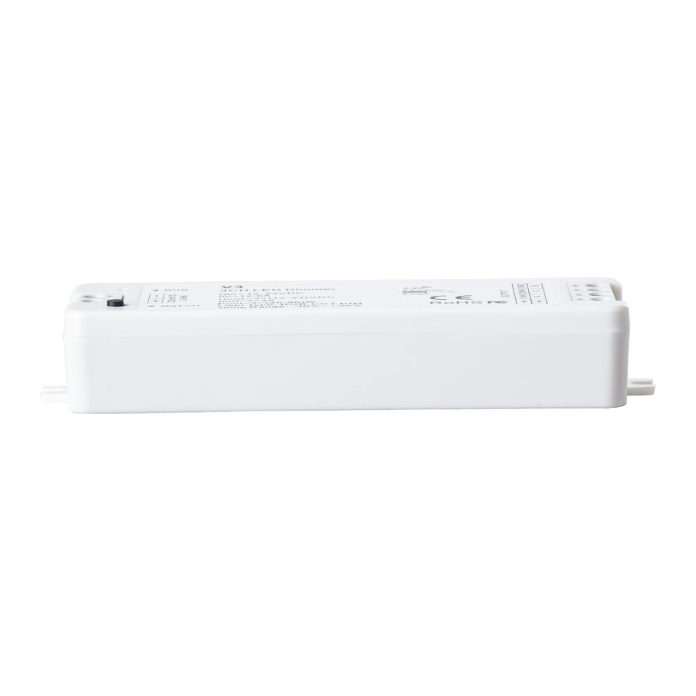 GLOBOSTAR® SKYDANCE-V3 71546 DC RF 2.4Ghz Dimmer / Controller με 3 x 4A 96W Κανάλια DC 12-24V 12A 288W Max IP20 - RF 2.4Ghz - Μ10 x Π3.5 x Υ2cm - 5 Χρόνια Εγγύηση