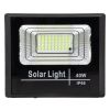 GLOBOSTAR® HERMES 71555 Προβολέας με IR Ασύρματο Χειριστήριο LED 40W 2000lm 120° DC 5V με Φωτοβολταϊκό Panel 5V 6W & Επαναφορτιζόμενη Μπαταρία Li-ion 3.2V 5000mAh Αδιάβροχο IP66 Ψυχρό Λευκό 6000K Dimmable - Sanan SMD Chip - Μαύρο - Μ23 x Π19.5 x Υ5cm 